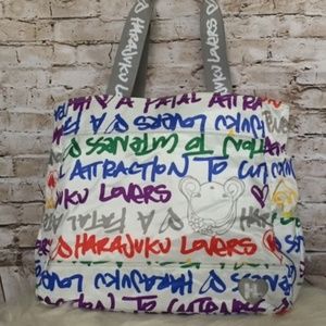 Harajuku Lovers bright print totebag